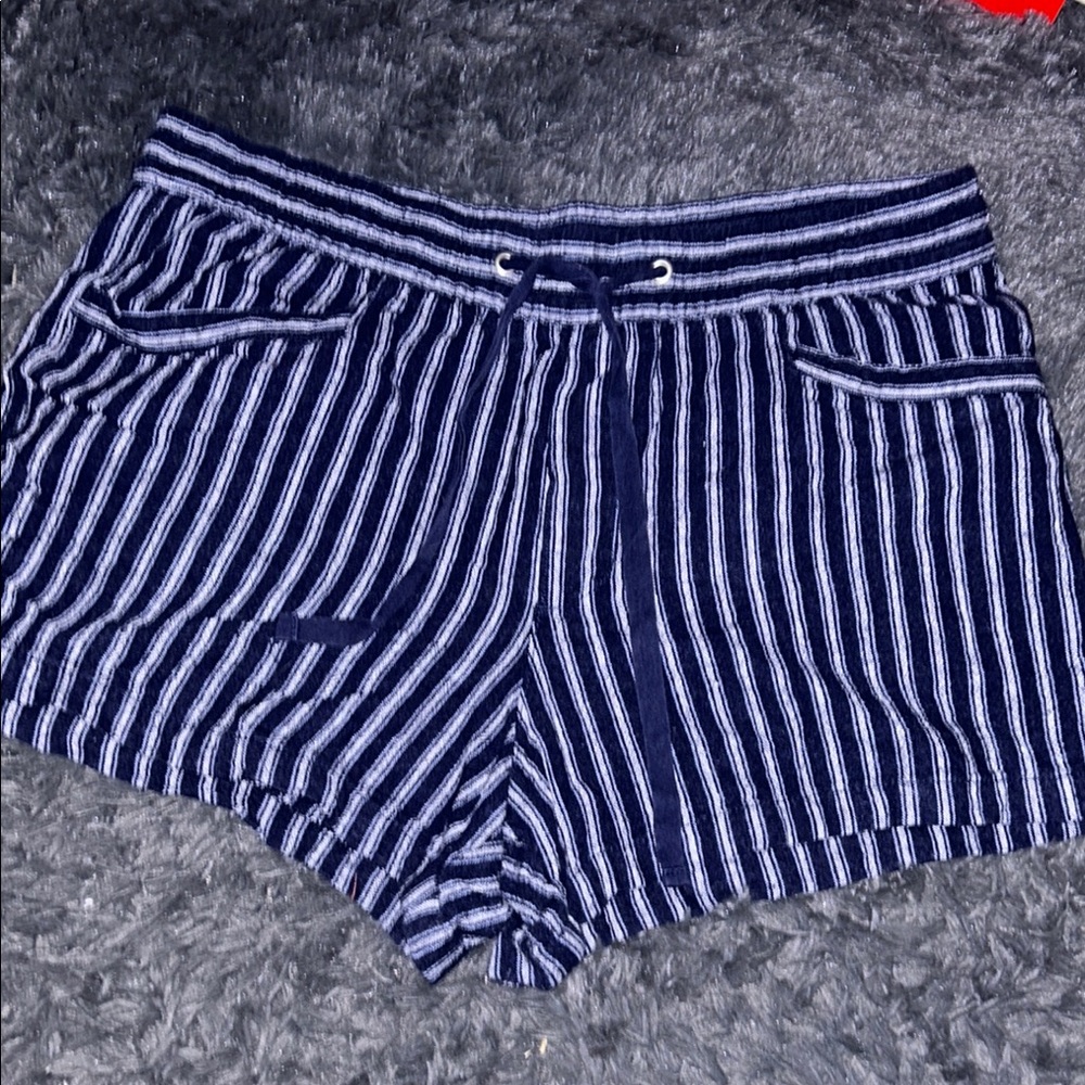Striped Navy Women's Shorts